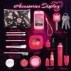 Woumserta Pretend Makeup Kit for Girls, Play Makeup Set for Kids 3-5, Toddler Makeup Kit with Fake Makeup Set, Car Key and Pretend Phone, Make up Toy Fake Makeup Gifts for Little Girls Birthday Gift view 2