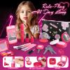 Woumserta Pretend Makeup Kit for Girls, Play Makeup Set for Kids 3-5, Toddler Makeup Kit with Fake Makeup Set, Car Key and Pretend Phone, Make up Toy Fake Makeup Gifts for Little Girls Birthday Gift view 4