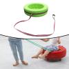 DYNWAVE Kids Hand Pulled Cart Children's Soft Tire Cart Gift 360 Degree Rotating Versatile with Wheels Interactive Toy for Park Party, Green view 3