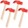 Deekin Toy Hammer Simulation Small Wooden Plastic Maintenance Tools Hammers Educational Toys Party Gift for Teens Girls Boys School Birthday Games Party Supplies(4 Pcs,1 Style Toy Hammer) view 1