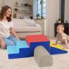 GLACER 4-Piece Foam Adventure Set, Soft Climber with Slide, Tunnel & Steps for Toddlers Indoor Play, Motor Skills & Safe Active Fun (Yellow) view 2