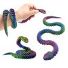 3D Printed Animals Snake, 24 Inch Surprise Mystery Fidget Anaconda Toy, Fake Python Statue with Realistic Eyes3-D Print Articulated Viper Collectible for Home Office Executive Desk Decoration view 1