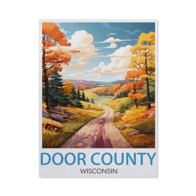 1000PcsDoor County Wisconsin Vintage-ReiseposterJigsaw Adult Decompression Game Puzzle Students Toy for Children Christmas Birthday Gifts50x70cm-AM2