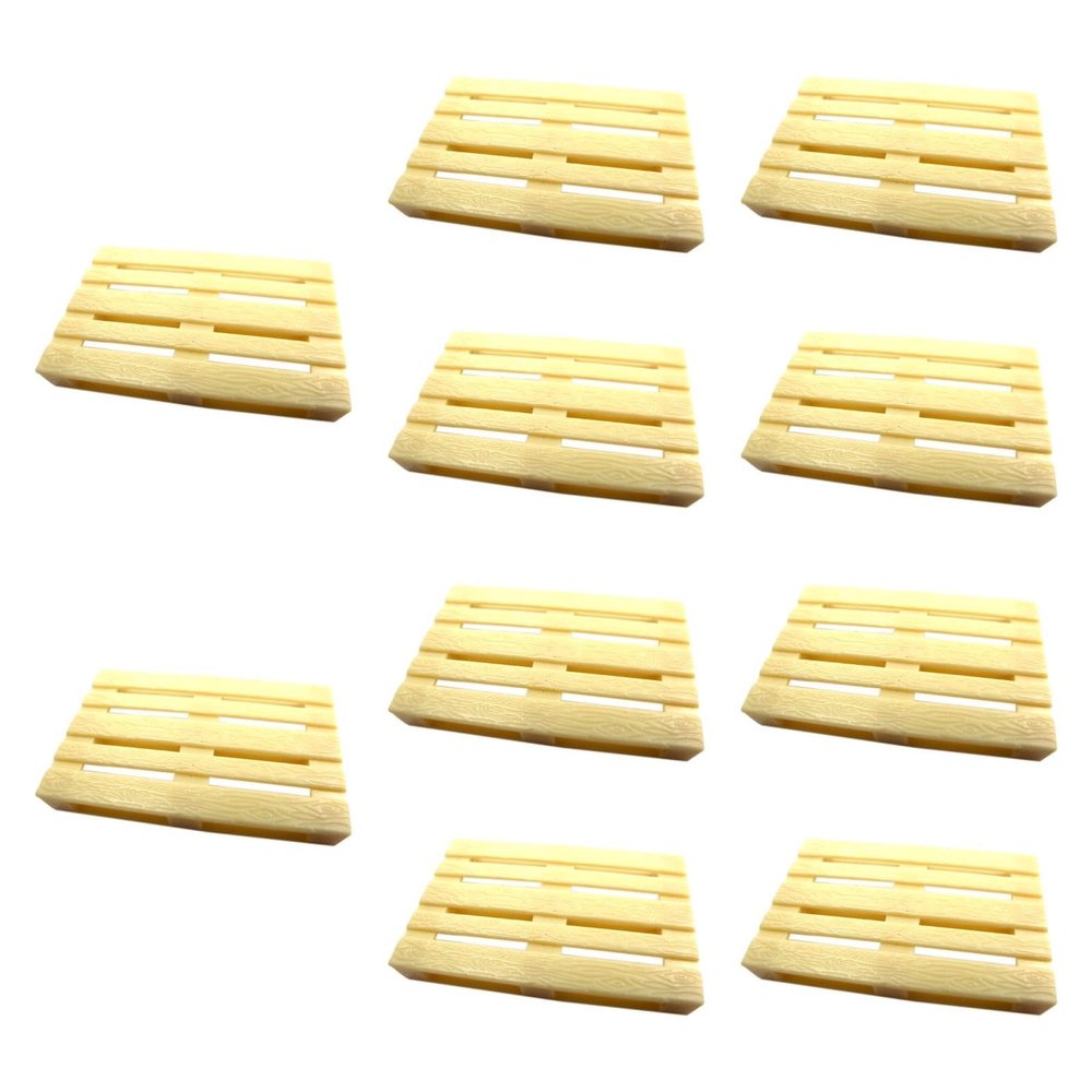 10 Pieces 1/12 Scale Forklift Tray Pedal Models Miniature Accessories for Diorama Layouts and DIY Projects