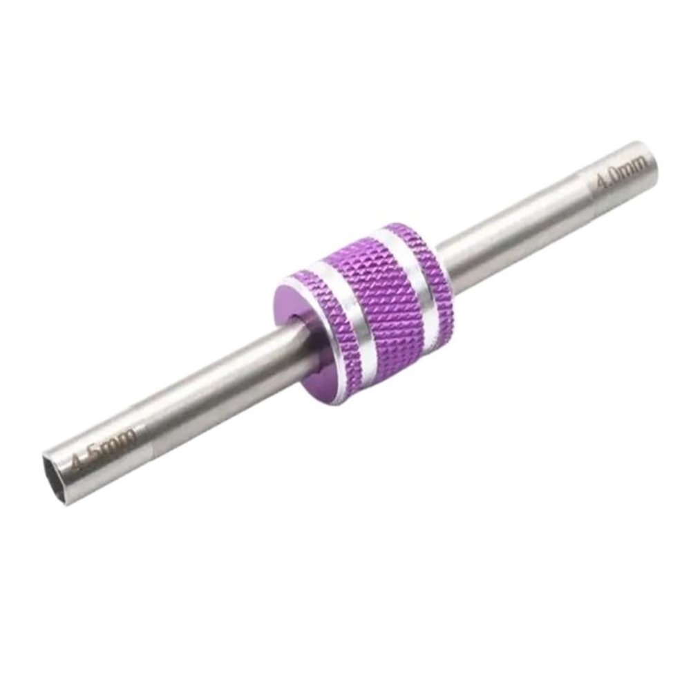 MIXVZARF RC Upgrade Accessories for Tamiya Pro 4wd Metal Hexagonal Turnbuckles 4-4.5mm Self-Made Parts Tool Installing and Removing Nut RC Car Accessories(Purple)
