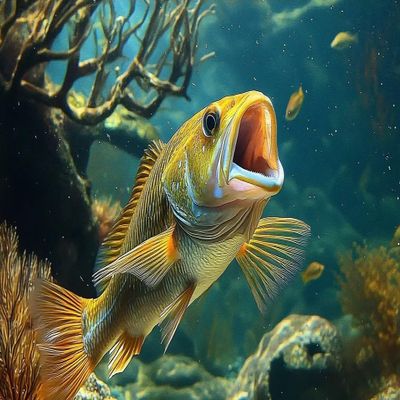 1000 Piece Adult Jigsaw Puzzle, Largemouth Bass and Underwater Landscape Puzzle, Gift for Fishing Lovers