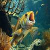 1000 Piece Adult Jigsaw Puzzle, Largemouth Bass and Underwater Landscape Puzzle, Gift for Fishing Lovers view 1