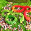 3D Printed Animals Snake, 12 Inch Surprise Mystery Fidget Anaconda Toy, Fake Python Statue with Realistic Eyes3-D Print Articulated Viper Collectible for Home Office Decoration(LSHL) view 4