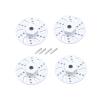 RC Car Parts for SG1603 for SG1604 for SG1605 SG1606 for Udirc UD1601 UD1602 UD1603 UD1604 UD1607 1/16 4Pcs RC Car Metal 9Mm Wheel Hex Brake Disc Parts(Silver) view 1