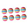 VANZACK 8pcs Rainbow Eva Training Balls Set for Indoor Practice Soft and Lightweight Design for Safe Use for Golf Swing Training and Approach Shots view 1