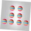 VANZACK 8pcs Rainbow Eva Training Balls Set for Indoor Practice Soft and Lightweight Design for Safe Use for Golf Swing Training and Approach Shots view 3