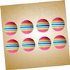 VANZACK 8pcs Rainbow Eva Training Balls Set for Indoor Practice Soft and Lightweight Design for Safe Use for Golf Swing Training and Approach Shots view 4