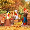 Abbylike 1 Set Porch Goose Outfit Porch Yard Goose Costume Clothes Fits Large 23'' Cement for Garden Pathway Statue Decor (Thanksgiving) view 4