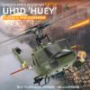 Actualia YUXIANG F07-V UH1D RC Helicopter, 1/34 Scale 6CH 2.4GHz Remote Control Aircraft Model, 3D/6G Brushless Direct-Drive Flybarless Military Helicopter for Adult - RTF view 2