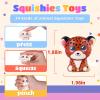 24PCS Squishies Party Favors for Kids, Animal Soft Stress Relief Fidget Toys Bulk Birthday Goodie Bags Stuffers Classroom Prizes for Kids Boys Girls view 2