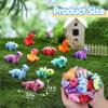 JOYIN 12 Pcs 3D Printed Dinosaur Animals Set, Mini Animals 3D Printed Toys - Cute Articulated Flexible Figurines Fidget Toys for Valentine Party Favors Birthday Gifts Desk Pets Office Home Decor view 2