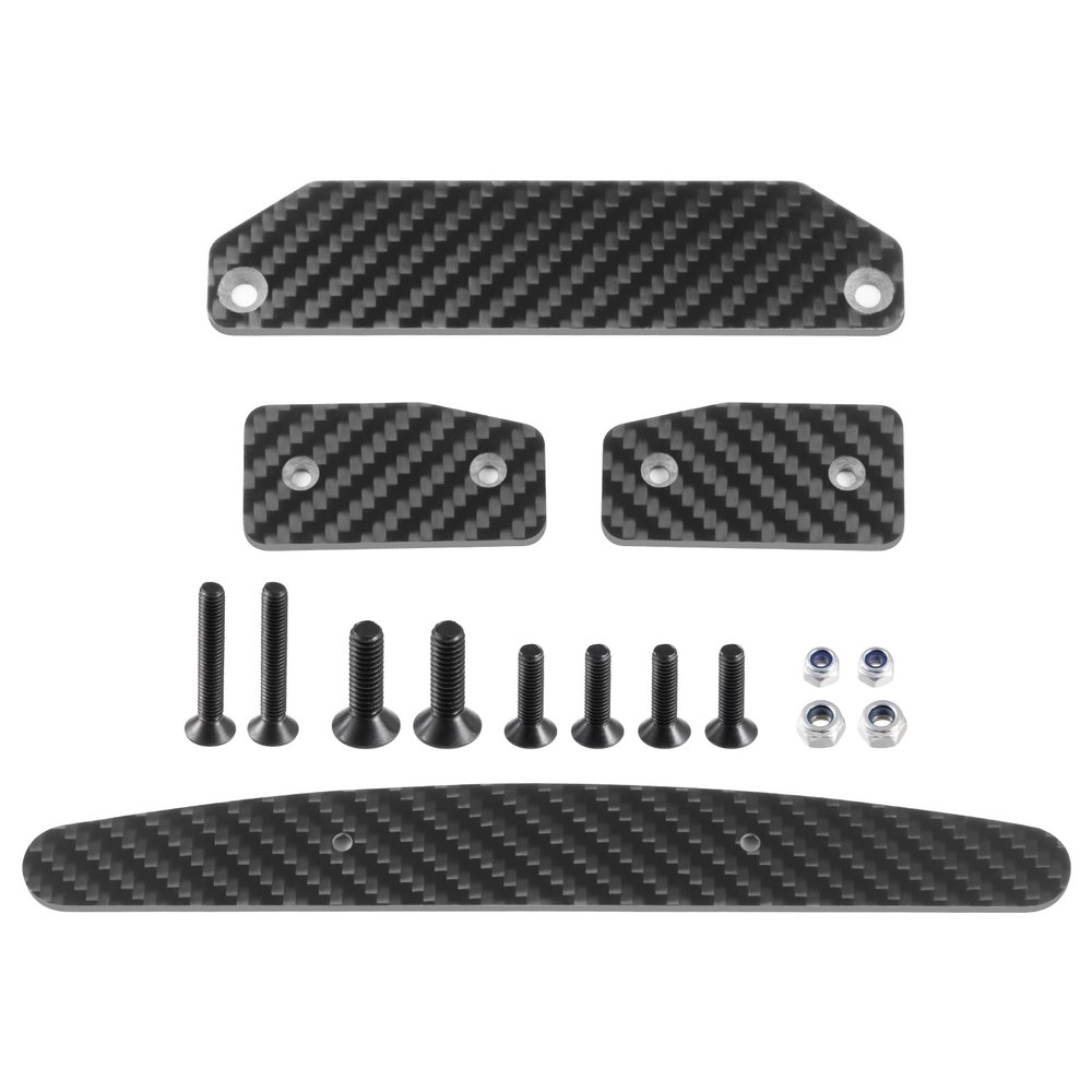 Benedict Harry 1/7th RC Car Skid Plate Upgrades for Ara Limitless Infraction Felony Carbon Fiber