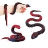 3D Printed Animals Snake, 24 Inch Surprise Mystery Fidget Anaconda Toy, Fake Python Statue with Realistic Eyes3-D Print Articulated Viper Collectible for Home Office Executive Desk Decoration view 1