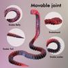 3D Printed Animals Snake, 24 Inch Surprise Mystery Fidget Anaconda Toy, Fake Python Statue with Realistic Eyes3-D Print Articulated Viper Collectible for Home Office Executive Desk Decoration view 4