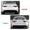 Carbon Look Car Trunk Spoiler Rear Spoiler Compatible For Alfa Romeo Giulia 2016-2023 Roof Splitter Tail Wing Body Kit Gloss Black Trim(Carbon Black) view 4