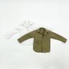 1/6 Scale Male Clothes Leather Coat & Short Sleeves Polo Shirts & Long Sleeves Shirts for 12 inches Male Action Figure, Man Upper Clothes Outfit Action Figure Costume Accessory (Coffee Shirt) view 3