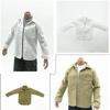 1/6 Scale Male Clothes Leather Coat & Short Sleeves Polo Shirts & Long Sleeves Shirts for 12 inches Male Action Figure, Man Upper Clothes Outfit Action Figure Costume Accessory (Coffee Shirt) view 4