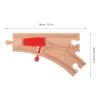 Abaodam Train Set Track Accessories Wooden Track Expansion Kit with Bridge Connector Pieces for Kids view 4