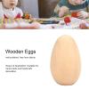 Sunicon 10pcs Wooden Fake Eggs, Kitchen Pretend Game Food Set, Fake Plastic Eggs Artificial Chicken Eggs Play Kitchen Food Faux Egg for Crafts, Painting, Party, Home Decor (Small 8x10cm/3.14x3.93in) view 2