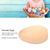 Sunicon 10pcs Wooden Fake Eggs, Kitchen Pretend Game Food Set, Fake Plastic Eggs Artificial Chicken Eggs Play Kitchen Food Faux Egg for Crafts, Painting, Party, Home Decor (Small 8x10cm/3.14x3.93in) view 4