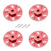 RC Car Parts for SG1603 for SG1604 for SG1605 SG1606 for Udirc UD1601 UD1602 UD1603 UD1604 UD1607 1/16 4Pcs RC Car Metal 9Mm Wheel Hex Brake Disc Parts(Red) view 1
