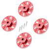 RC Car Parts for SG1603 for SG1604 for SG1605 SG1606 for Udirc UD1601 UD1602 UD1603 UD1604 UD1607 1/16 4Pcs RC Car Metal 9Mm Wheel Hex Brake Disc Parts(Red) view 3