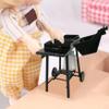 1 12 Scale Dollhouse Accessories, Metal BBQ Grill Mini Dollhouse Accessories with Gas Tank, DIY Miniature Dollhouse Accessories for Dollhouse Decoration, Gift for Dollhouse Lovers Miniature Dollhouse view 4