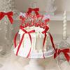 13 PCS Cherry Cake Topper Happy Birthday Party Decorations Red Bow Cupcake Toppers Birthday Decor Cherry Fruit Theme Coquette Baby Girl Bridal Shower view 3