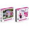 DOLU: Garden Playhouse - Pink-White-Purple, Indoor-Outdoor Toy Fort Area, Doorbell-Window-Pet Gate-Chalkboard, Fairytale Design Home, Kids-Toddlers 2+ view 3