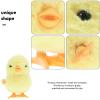 Abaodam Easter Chick Wind Up Stuffed Animal Toy Wind Up Chick Toys - Clockwork Animal Plaything Fluffy Jumping Chicken Easter Party Favors Kids Toys view 3