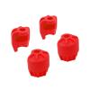 NMNRC 4PCS Plastic Shock Cap Protector for Arrma 1/8 Typhon Kraton Outcast Notorious Talion 1/7 Mojave Infraction Felony Limitless RC Car Upgrades Part Red view 1