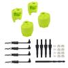 NMNRC Plastic Shock Cap Protector & Shock Standoff & Body Clips for Arrma 1/8 Typhon Kraton Outcast Notorious Talion 1/7 Mojave Infraction Felony Limitless RC Car Upgrades Part Green view 1
