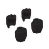NMNRC 4PCS Plastic Shock Cap Protector for Arrma 1/8 Typhon Kraton Outcast Notorious Talion 1/7 Mojave Infraction Felony Limitless RC Car Upgrades Part Black view 1
