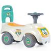 DOLU: Walk & Drive: Sit N' Ride - White-Yellow-Green - Foot-to-Floor Ride-On Toy Vehicle, Horn, Storage Seat, Push Handle, in-Outdoor, Toddlers 12mo+ view 4