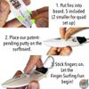 Finger Sliders Finger Surfboard World's Best Mini Surfboard Quad & Tri-Fin Setup, Stomp Pad, Leash & Sticky Tacky Grip Ultimate Desk Surfing Finger Board Fidget & Surf Gift - Snappers MKII (15+) view 3