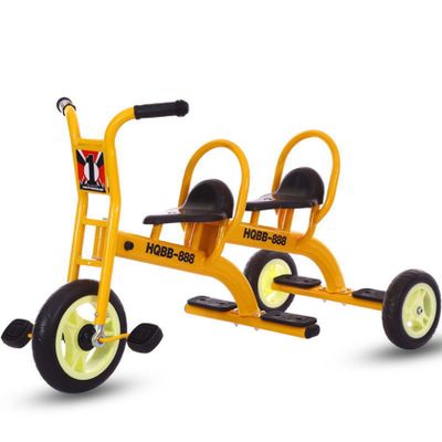 AGFKXO Tricycles for 2-8 Year Olds, Kids Tricycle Outdoor Playground Equipment, Suitable for Height 35-51in Toddler Tricycle, Sturdy Carbon Steel Frame Load Capacity 220lb,Yellow 2,PVC Wheel