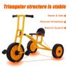 AGFKXO Tricycles for 2-8 Year Olds, Kids Tricycle Outdoor Playground Equipment, Suitable for Height 35-51in Toddler Tricycle, Sturdy Carbon Steel Frame Load Capacity 220lb,Yellow 2,PVC Wheel view 2