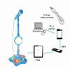 Kids Microphone Karaoke Mic with Stand Built-in Lights Adjustable Height Singing Pedal Lightweight Plastic Toy for Boys and Girls Gatherings and Children Performances view 4