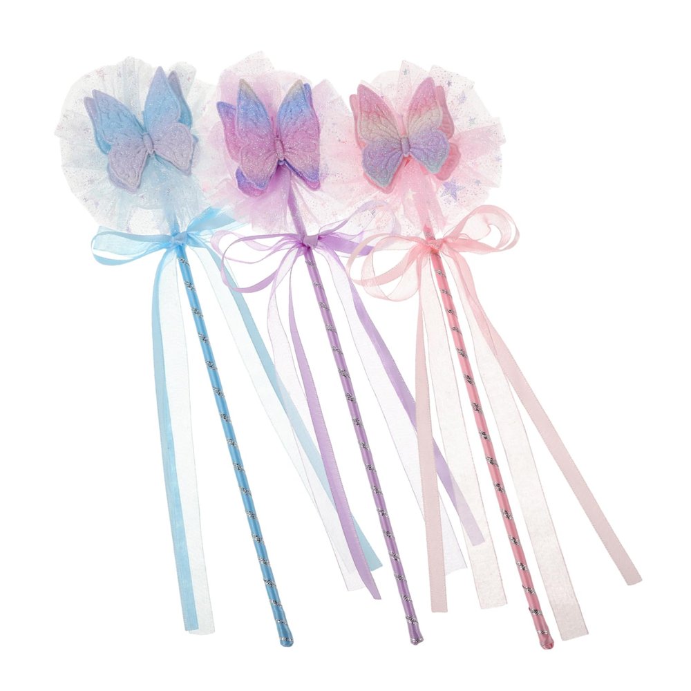 BESTonZON 3pcs Boy Girl Fairy Adorable Bowknot Design Princess Party Favors for Dress up Birthdays Special Occasions Enchanting Fairy Costume Props for Girls