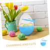 COLLBATH 2pc Festive Sky- Fillable Plastic Easter Eggs with Handle for Hunts Treats and Party Favors Celebrations and Skills Family Gatherings view 3