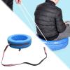 EHJRE Kids Hand Pulled Cart with Wheels, Versatile Children Tire Cart Toy for Indoor Outdoor Playground Birthday Group Activities, Blue view 3