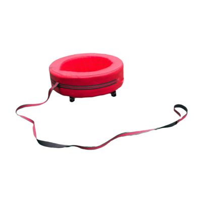 EHJRE Kids Hand Pulled Cart with Wheels, Versatile Children Tire Cart Toy for Indoor Outdoor Playground Birthday Group Activities, Red