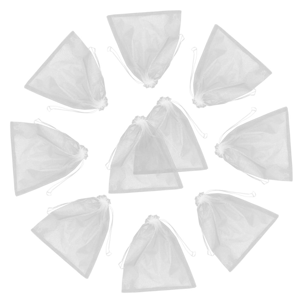 DECHOUS 10pcs Stuffed Animal Packing Bag Plush Toy Organizer Mesh Bag Breathable Doll Storage Sack