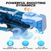 2025 Upgraded Electric Water Gun with LED Light Effects,Transparent Automatic Squirt Guns High Powered IP67 Waterproof,Up to 26FT Longer Range Water Pistol with USB Charging(Black+Blue) view 4