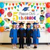 AIBIIN 8x6ft 5th Grade Graduation Backdrop Banner Peace Out 5TH Grade Next Stop Middle School Backdrop for Boys Girls 5th Grade Graduation Party Decor Elementary School Classroom Banner view 3